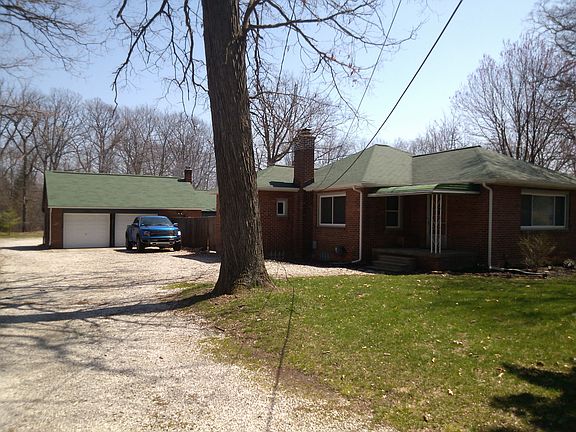 Front of house and garage