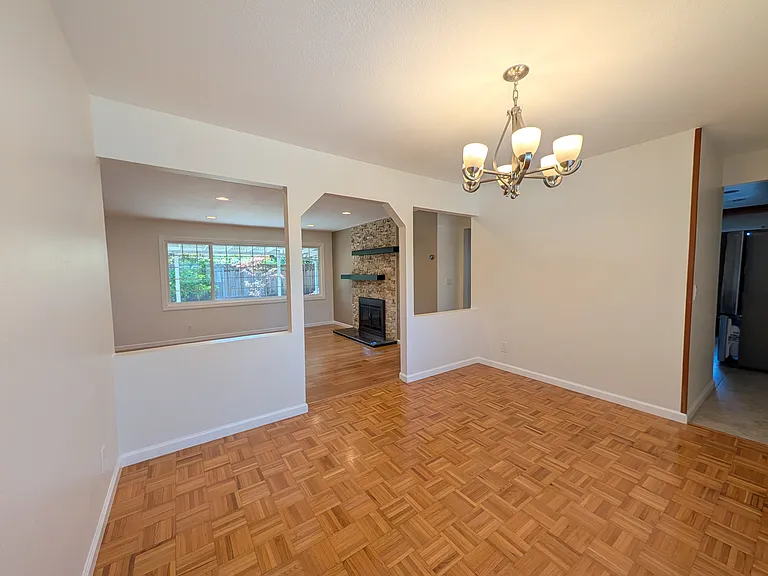 Dining room, facing living room.