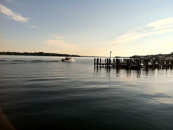 Wayzata Bay sunset over Marina