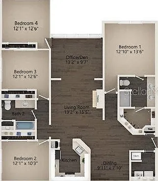 4 bed, 2.0 bath, 1610 sqft, $2,300 — Photo 2