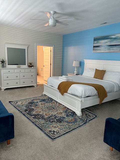 King Suite, It has its own bathroom and direct access to the main kitchen