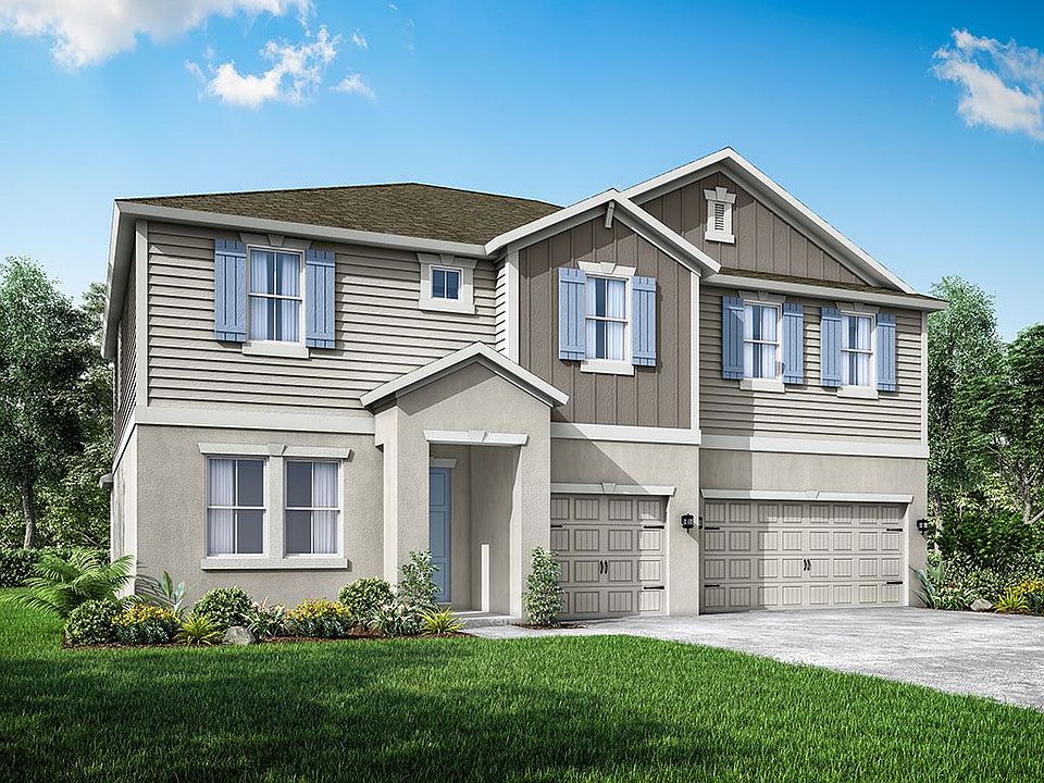Jupiter new home plan craftsman elevation at River Pointe by William Ryan Homes Tampa