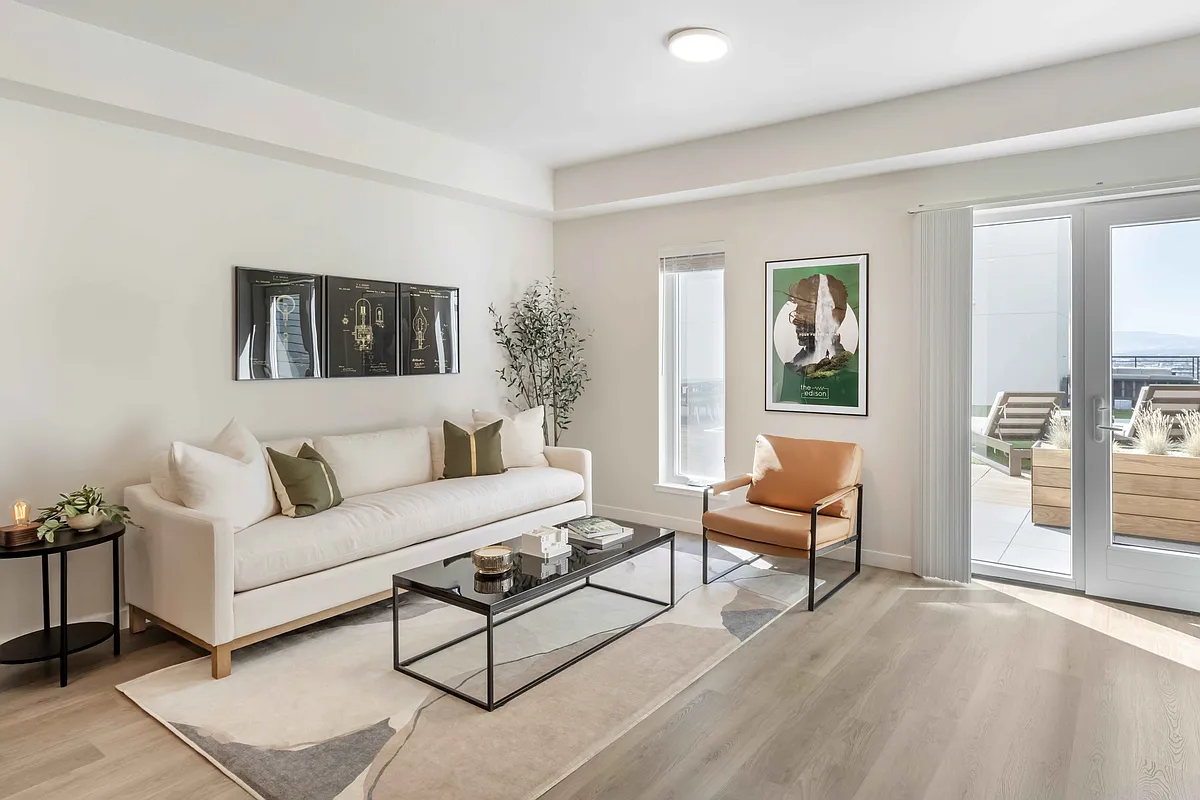 Spacious Living Room - The Edison