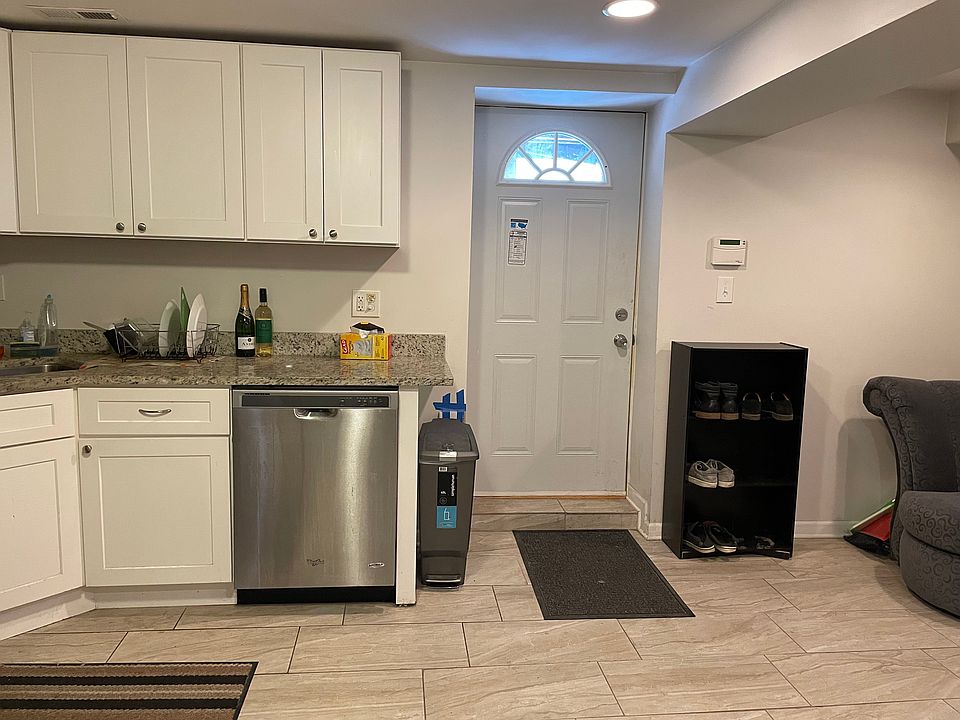 Unit 1 Common Area: Kitchen and back door