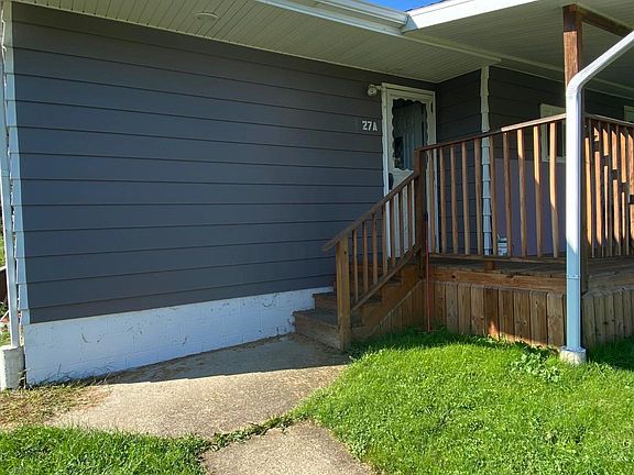 back entry and porch from parking area