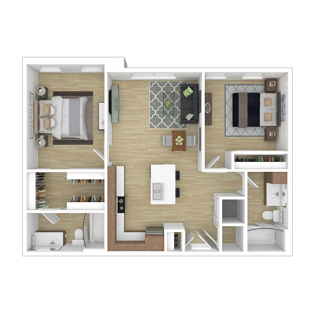 Floor plan 2B2B
