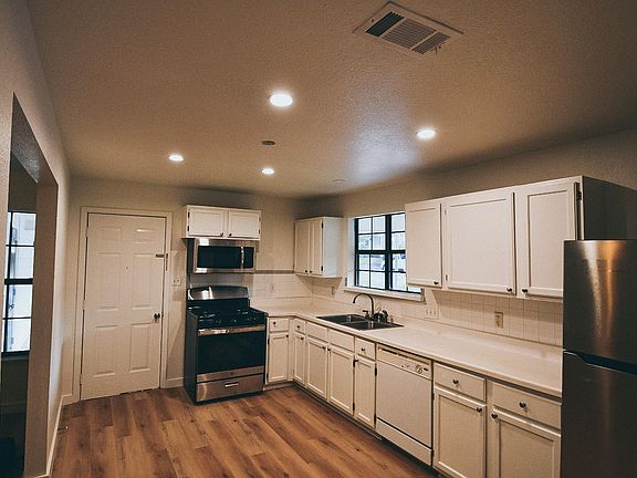 Ample pantry and cabinet storage space.