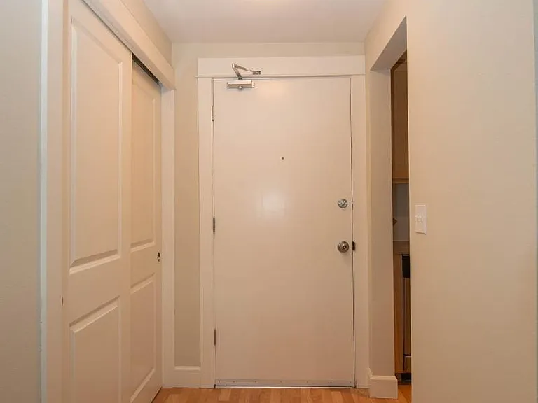 facing the front door