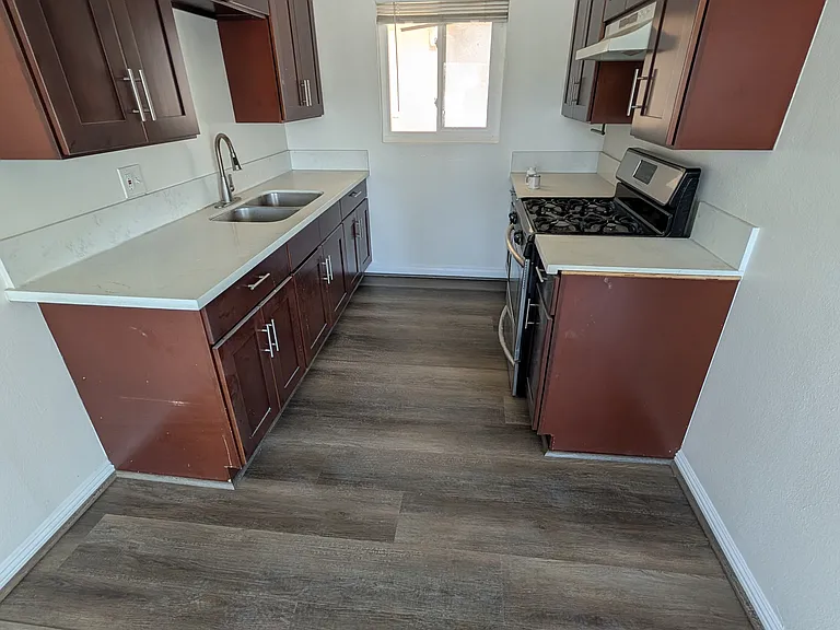 Kitchen with updated flooring