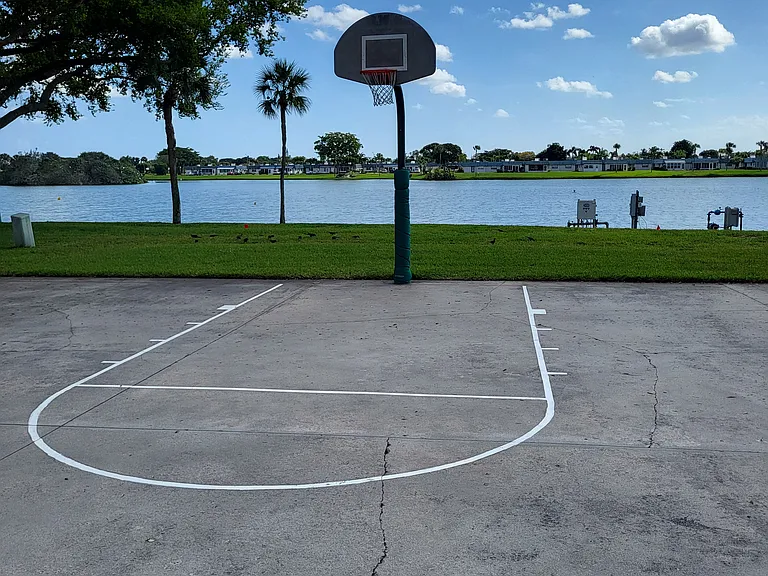 Basketball by the water