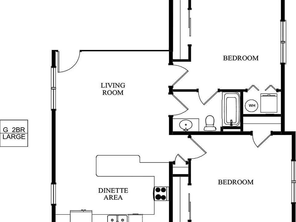 2nd Floor Crest Unit G - 2 Bed_05122020