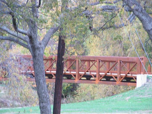 Bridge to walking trail