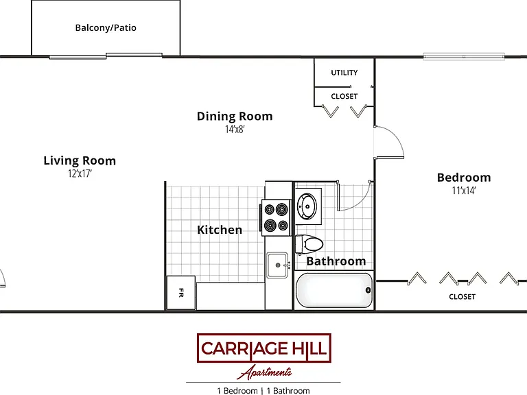 1 Bedroom | 1 Bathroom 1 Bedroom | 1 Bathroom