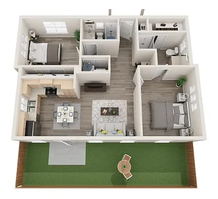 Floor plan 2/2 Single