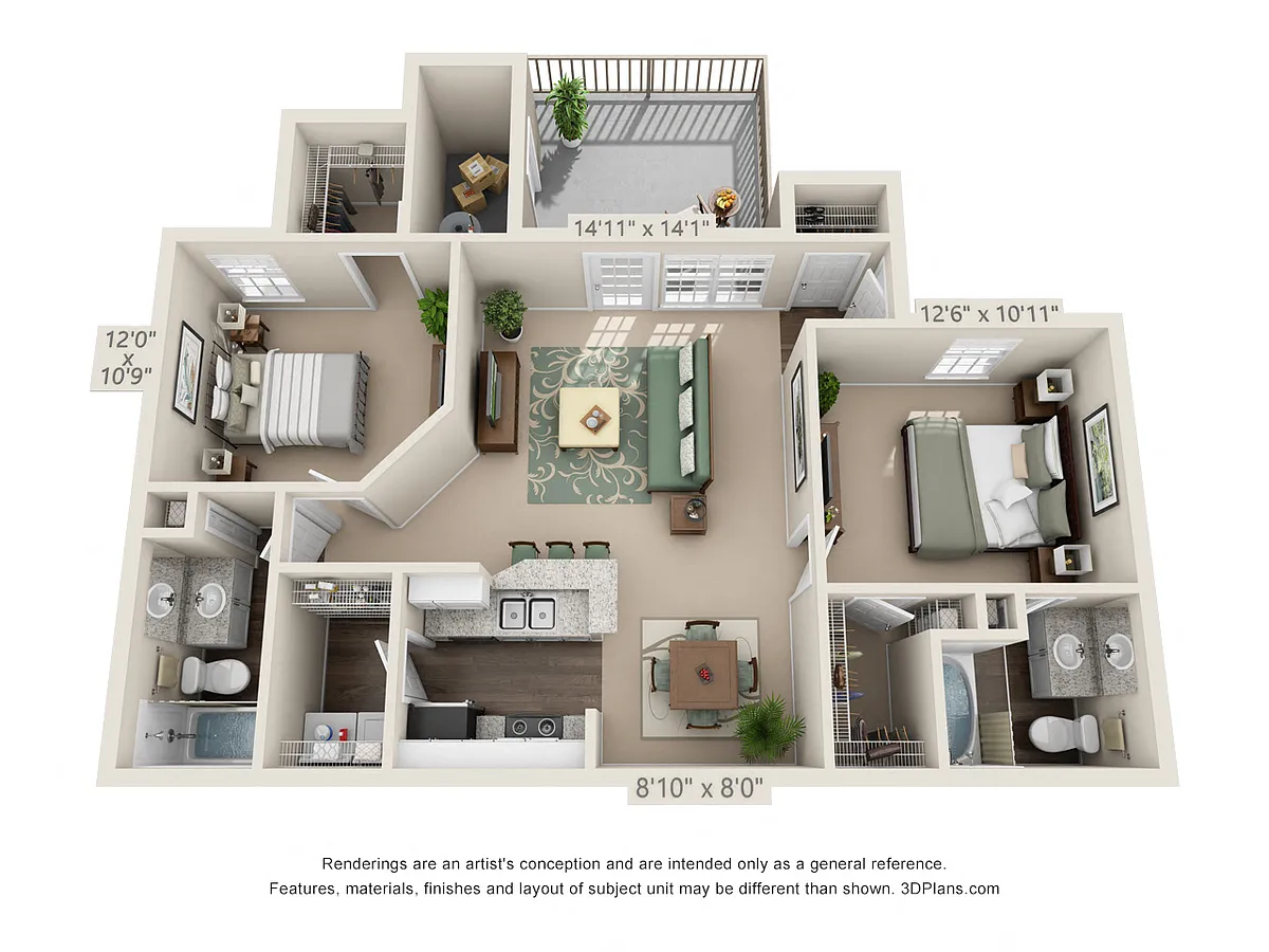 Floor plan The Cottonwood