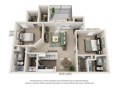 Floor plan The Cottonwood