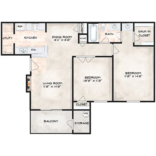 Floor plan 2E
