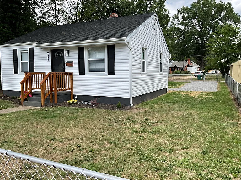 Home Side View with Off Street Parking in the Back