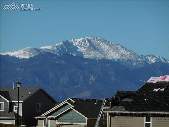 Great Pikes Peak views from living room