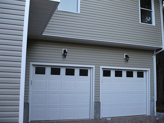 Attached two car garage