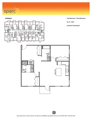 Floor plan 2X2 B D