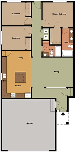 Floor plan 3 Bedroom