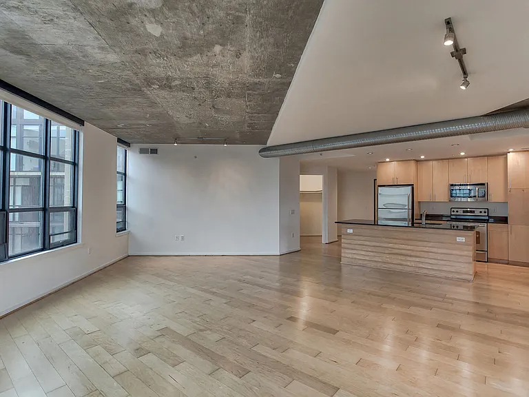 Large windows let in ample natural light