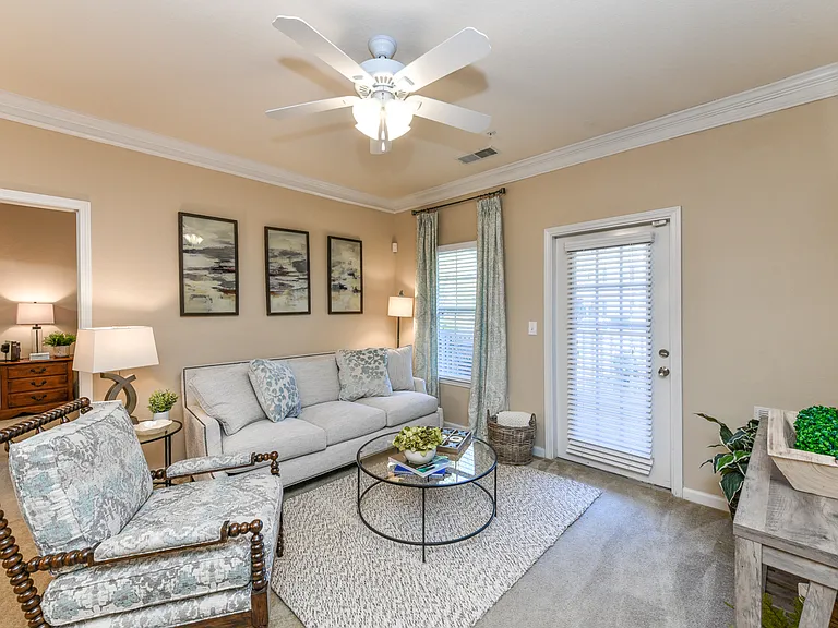 Decorated Model Living Room