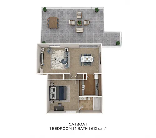Floor plan One Bedroom