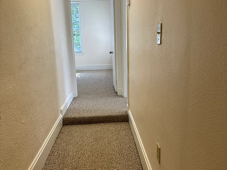 Hall from bathroom to bedroom