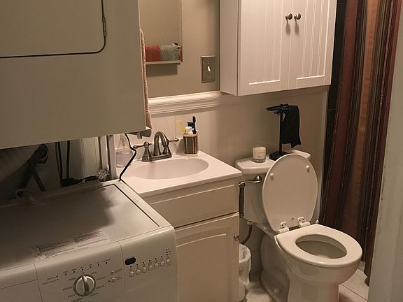 Bathroom with full tub & shower (This photo does not show the new washer & dryer)