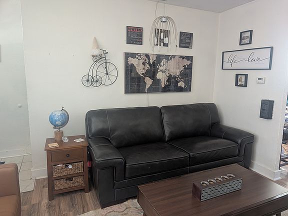 Living room opposite fireplace