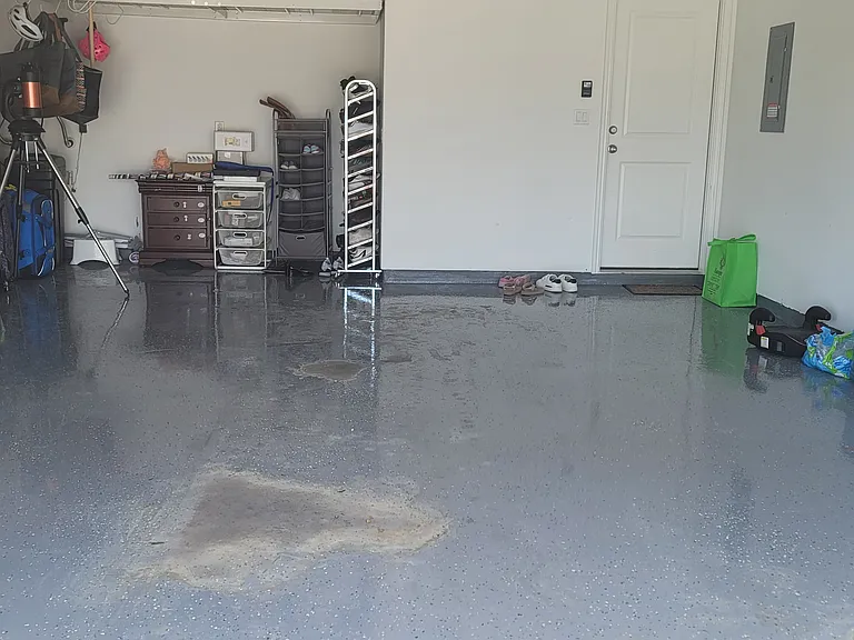 Garage with Epoxy