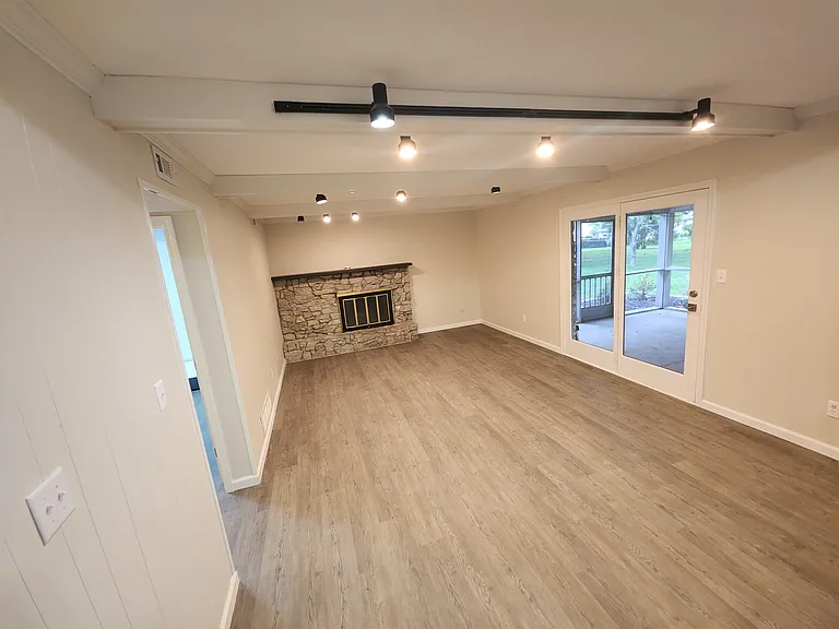 Family Room, view of enclosed Patio area