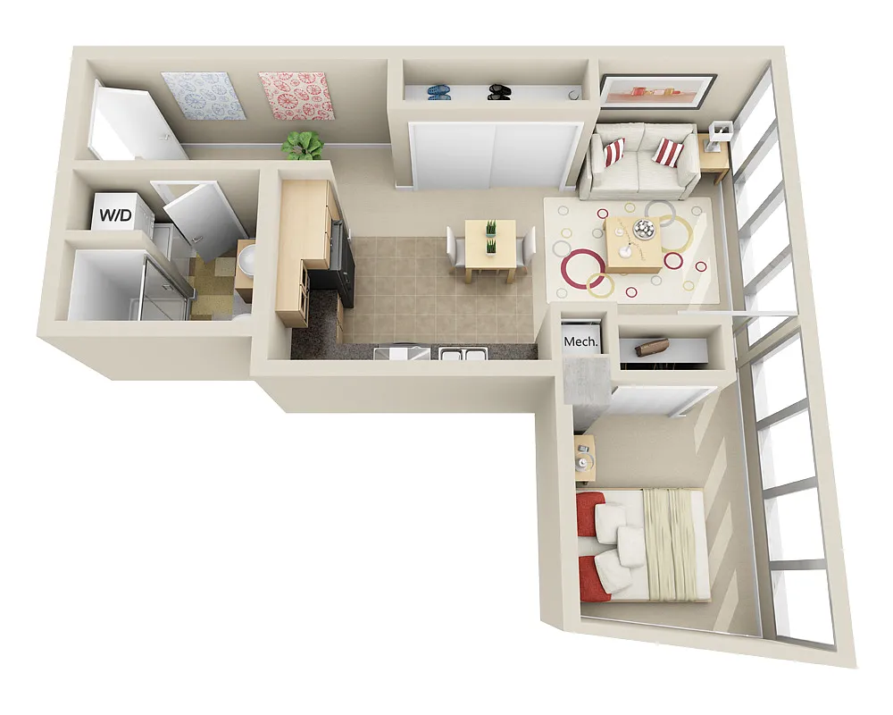 Floor plan Highrise A1A