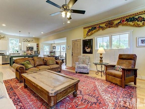 Living room and kitchen