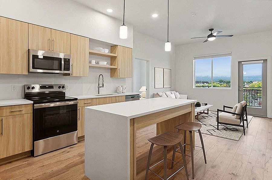 Kitchen at Current Apartments in Murray UT