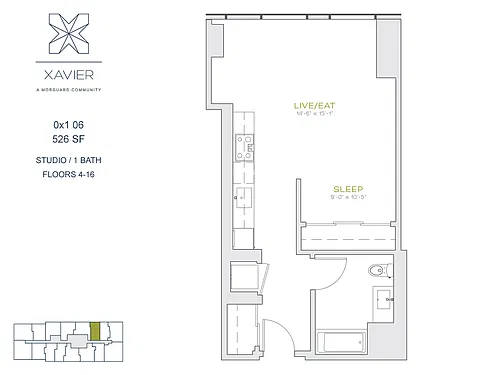 Floor plan 0X1 06