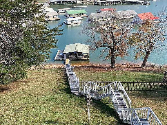 View down to private dock