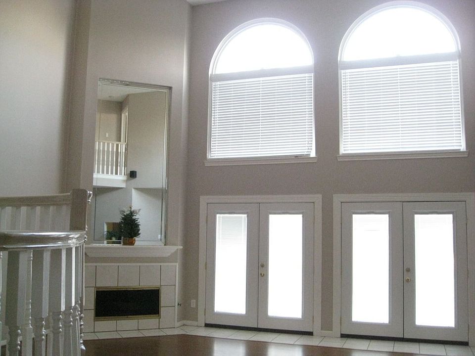 Double french doors in living room