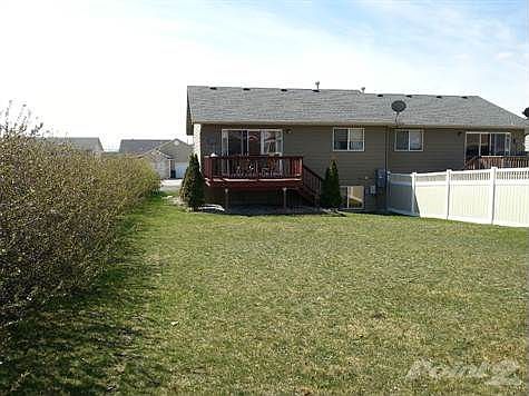 back yard area