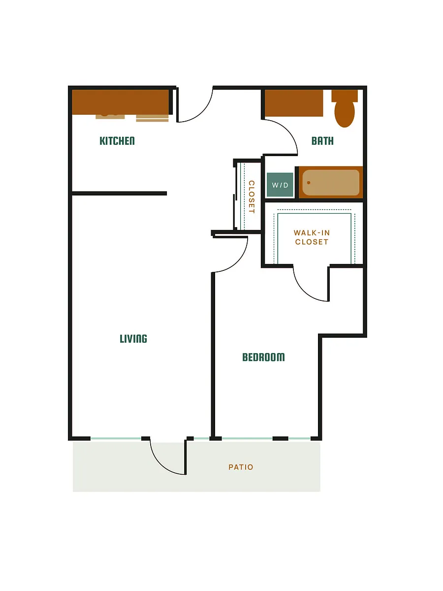 Floor plan 1X1 - C16