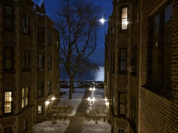 Night winter view from Living room