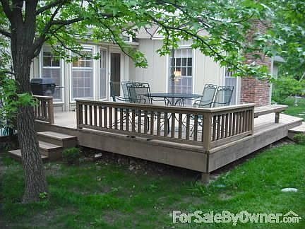 Wheelchair accessible deck.