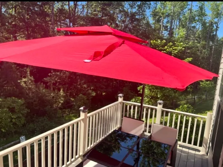 Upper deck off kitchen