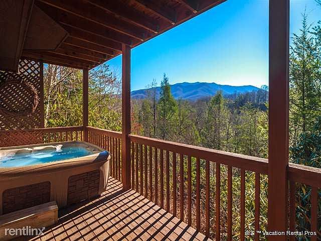 A hot tub with a view