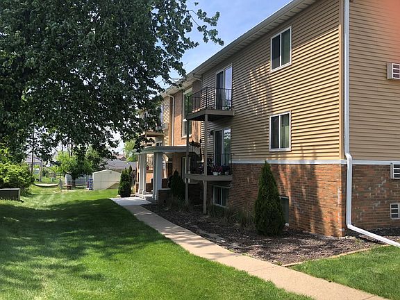 Back of the apartment building