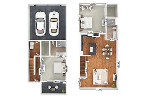 Floor plan Townhouse - Phase 2
