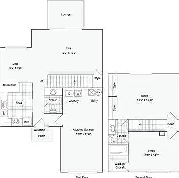 2-Bed 1.5-Bath Townhome 2-Bed 1.5-Bath Townhome