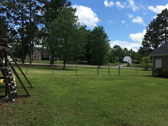 Fenced back yard